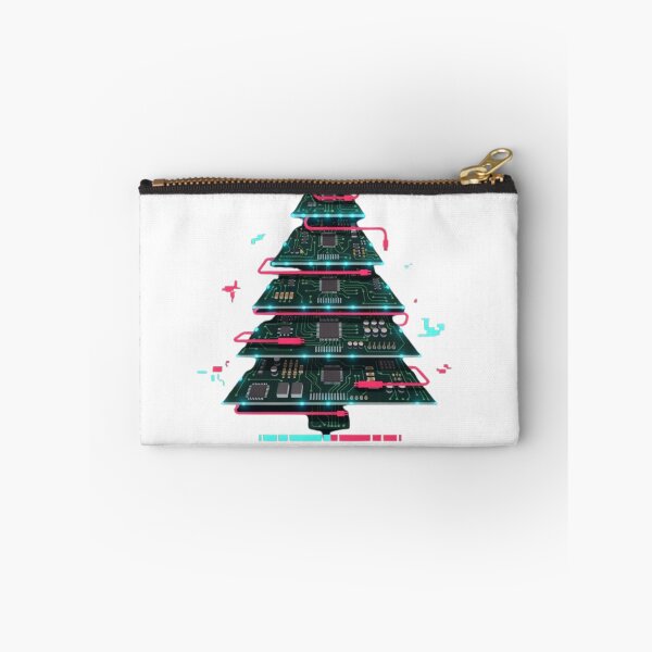 Item preview, Cyberpunk Christmas Tree Holiday Error - Future Tech Wear designed and sold by wyzin39.
