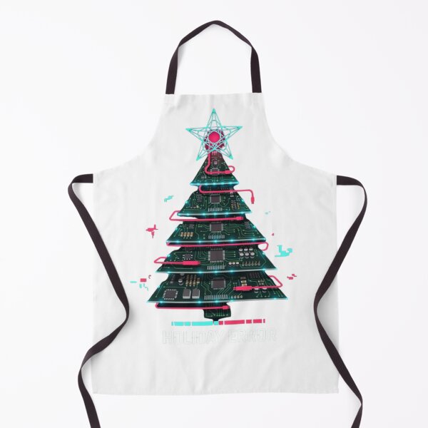 Item preview, Cyberpunk Christmas Tree Holiday Error - Future Tech Wear designed and sold by wyzin39.