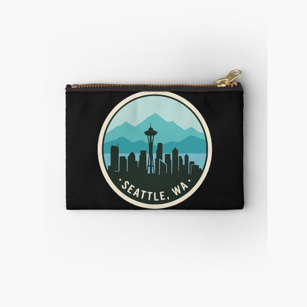 Item preview, Seattle Washington Skyline Retro Badge designed and sold by Travelpeak.