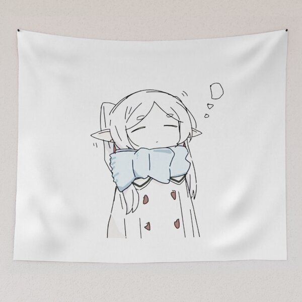 Item preview, Frieren Scarf Cute Anime Chibi designed and sold by Sharksito.