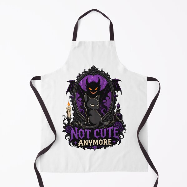 Item preview, Gothic Black Cat Demon Reflection Spooky Pastel Goth designed and sold by chattsuede.