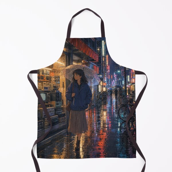 Item preview, Rainy Night Electronics Shop Anime Girl designed and sold by vekotpu.