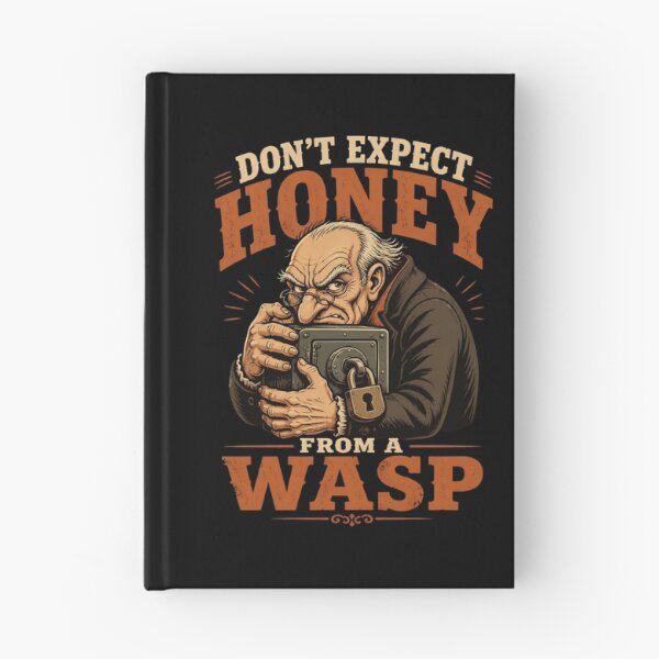 Item preview, Don't Expect Honey From a Wasp – Greedy Miser Dark Humor designed and sold by CalmDownZone ⭐️⭐️⭐️⭐️⭐️.