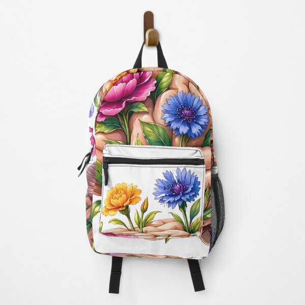 Item preview, Mental Health Floral Brain and Blooming Wildflowers designed and sold by CraftyValley.