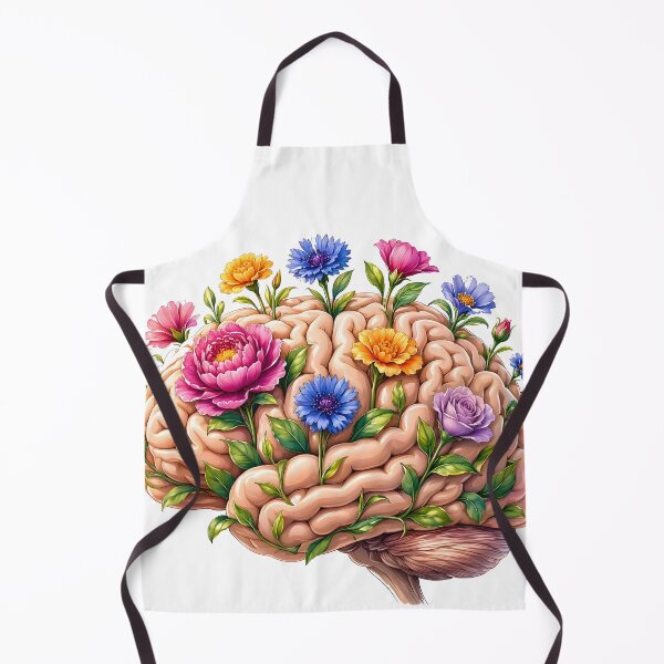 Item preview, Mental Health Floral Brain and Blooming Wildflowers designed and sold by CraftyValley.