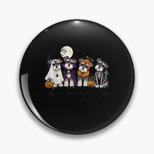 Item preview, Schnauzers Because People are Creepy Halloween Dog Costume designed and sold by leevekaArt.