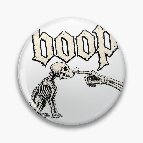 Item preview, Goth Skeleton Dog Boop Spooky Puppy Nose designed and sold by chattsuede.