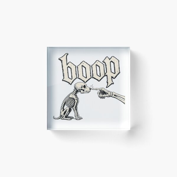 Item preview, Goth Skeleton Dog Boop Spooky Puppy Nose designed and sold by chattsuede.