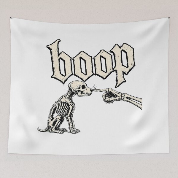Item preview, Goth Skeleton Dog Boop Spooky Puppy Nose designed and sold by chattsuede.