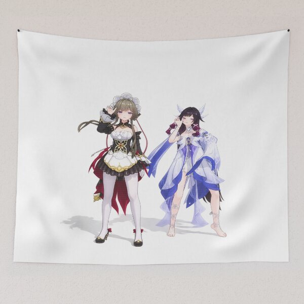 Item preview, Hu Tao and Raiden Shogun Anime Fanart designed and sold by Zappylane.