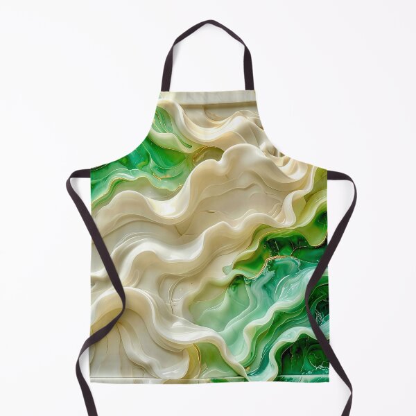 Item preview, Polished Malachite and Gold Geometric Relief designed and sold by Vicky Brago-Mitchell®.