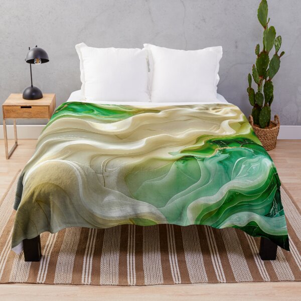 Item preview, Polished Malachite and Gold Geometric Relief designed and sold by Vicky Brago-Mitchell®.