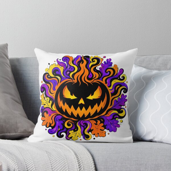 Item preview, Trippy Jack O Lantern Pumpkin Spooky Gothic Autumn designed and sold by chattsuede.