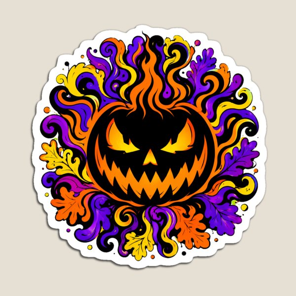 Item preview, Trippy Jack O Lantern Pumpkin Spooky Gothic Autumn designed and sold by chattsuede.