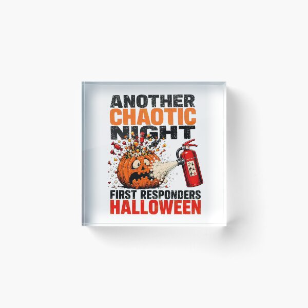 Item preview, First Responder Halloween Shift Chaotic Night Emergency designed and sold by chattsuede.