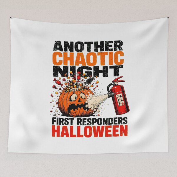 Item preview, First Responder Halloween Shift Chaotic Night Emergency designed and sold by chattsuede.