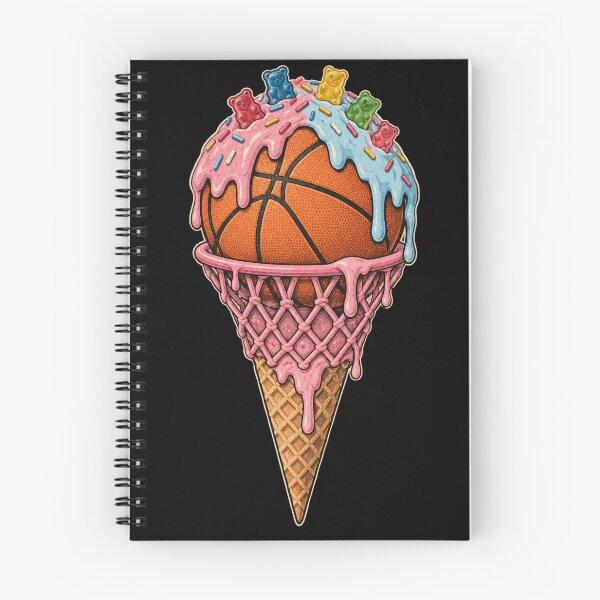 Item preview, Vintage Basketball Ice Cream Cone Drip Funny Sports Dessert designed and sold by CF_VintageDesign.