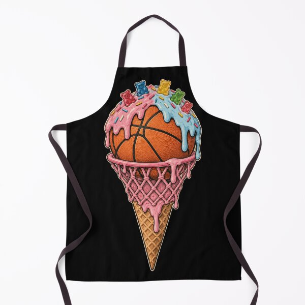 Item preview, Vintage Basketball Ice Cream Cone Drip Funny Sports Dessert designed and sold by CF_VintageDesign.