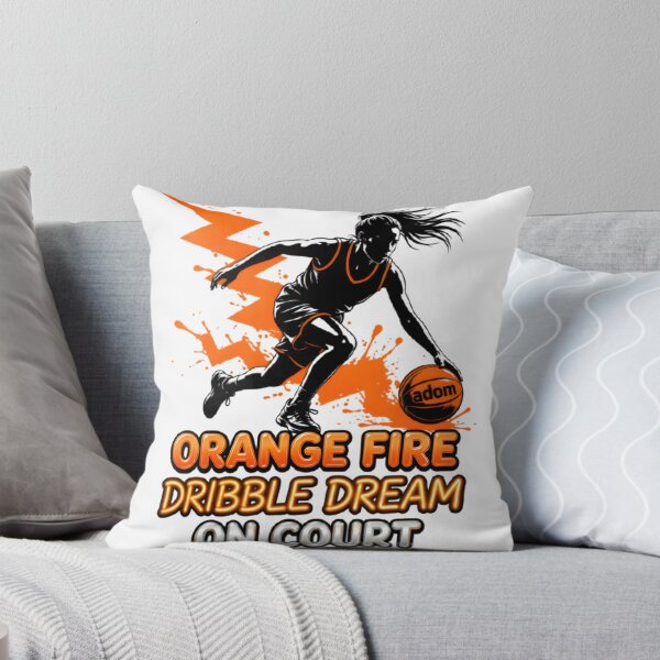 Item preview, Orange Fire Dribble Court Dream designed and sold by Adom-Fashon.