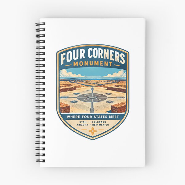 Item preview, Four Corners Monument Where Four States Meet Utah Colorado Arizona New Mexico Travel Explorer Landmark designed and sold by Star3NowForMe.