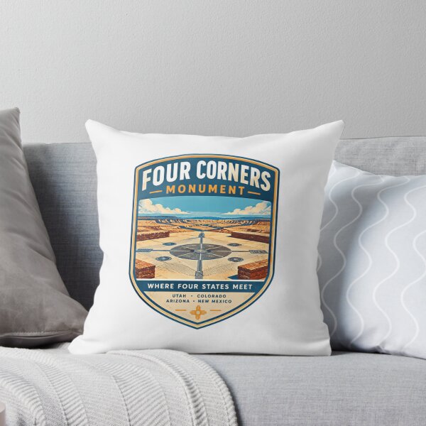 Item preview, Four Corners Monument Where Four States Meet Utah Colorado Arizona New Mexico Travel Explorer Landmark designed and sold by Star3NowForMe.