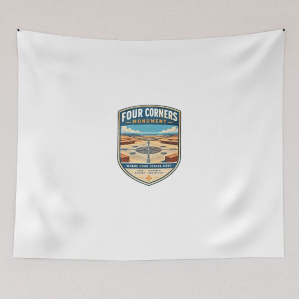 Item preview, Four Corners Monument Where Four States Meet Utah Colorado Arizona New Mexico Travel Explorer Landmark designed and sold by Star3NowForMe.