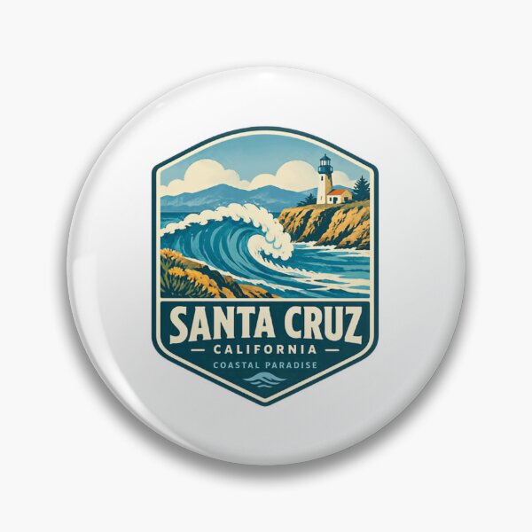 Item preview, Santa Cruz California Coastal Paradise Surfing Beach Travel Souvenir designed and sold by Star3NowForMe.