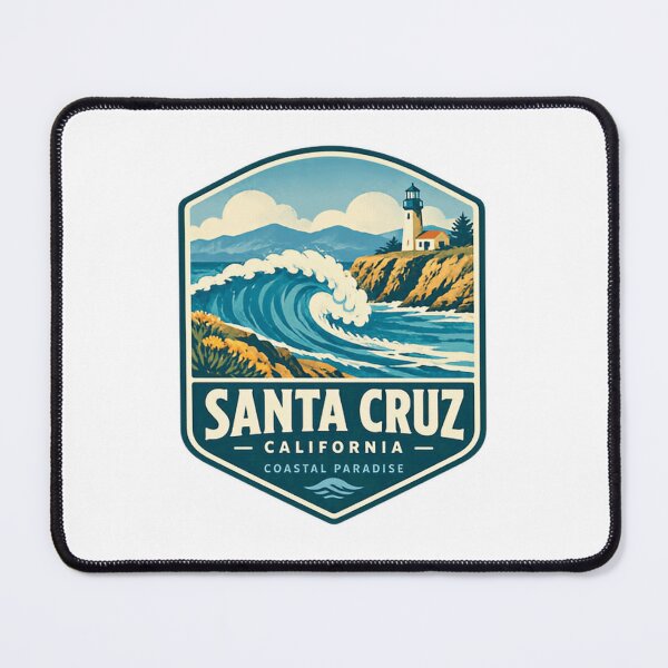 Item preview, Santa Cruz California Coastal Paradise Surfing Beach Travel Souvenir designed and sold by Star3NowForMe.