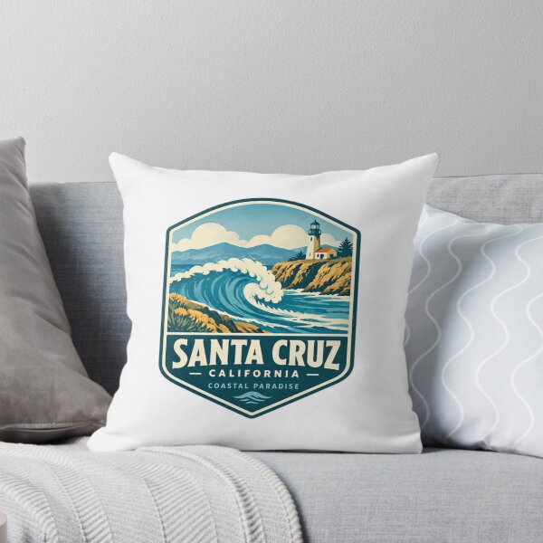 Item preview, Santa Cruz California Coastal Paradise Surfing Beach Travel Souvenir designed and sold by Star3NowForMe.