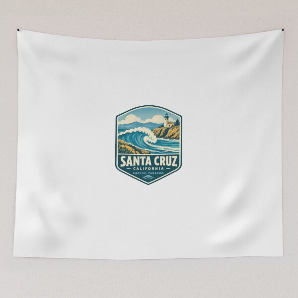 Item preview, Santa Cruz California Coastal Paradise Surfing Beach Travel Souvenir designed and sold by Star3NowForMe.