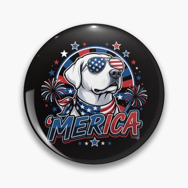 Item preview, Merica Patriotic Dog      designed and sold by LYNCH-CADSN.