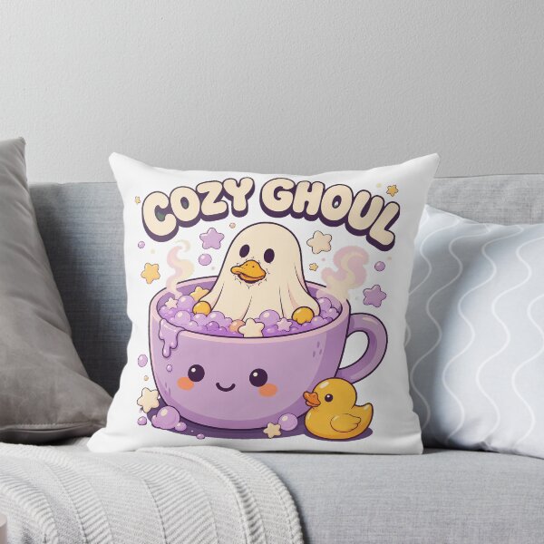 Item preview, Cozy Ghoul Ghost Duck Pastel Goth Halloween designed and sold by chattsuede.