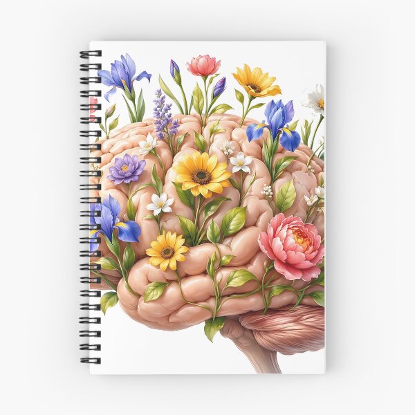 Item preview, Blooming Floral Brain Garden with Irises and Lavender designed and sold by CraftyValley.