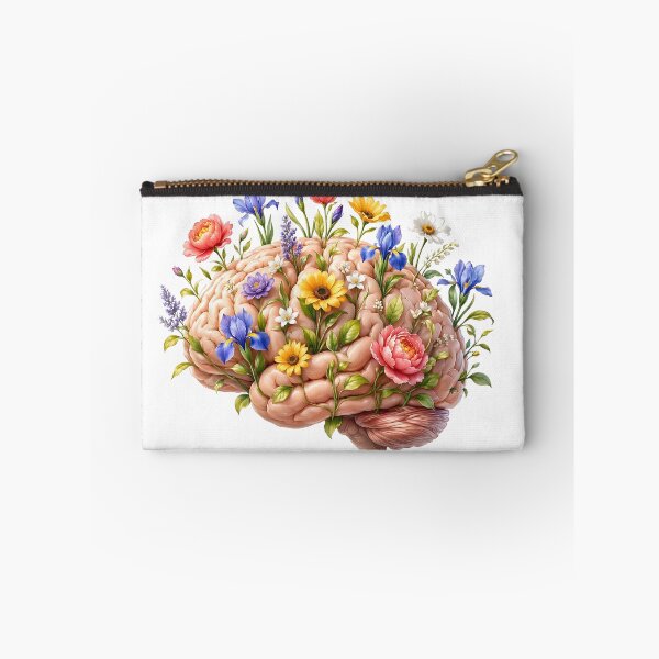 Item preview, Blooming Floral Brain Garden with Irises and Lavender designed and sold by CraftyValley.