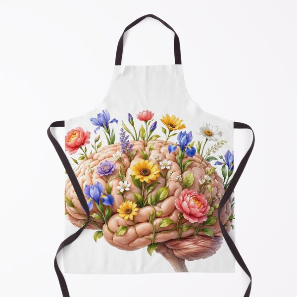 Item preview, Blooming Floral Brain Garden with Irises and Lavender designed and sold by CraftyValley.