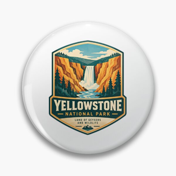 Item preview, Yellowstone National Park Land Of Geysers And Wildlife National Parks Travel Souvenir designed and sold by Star3NowForMe.