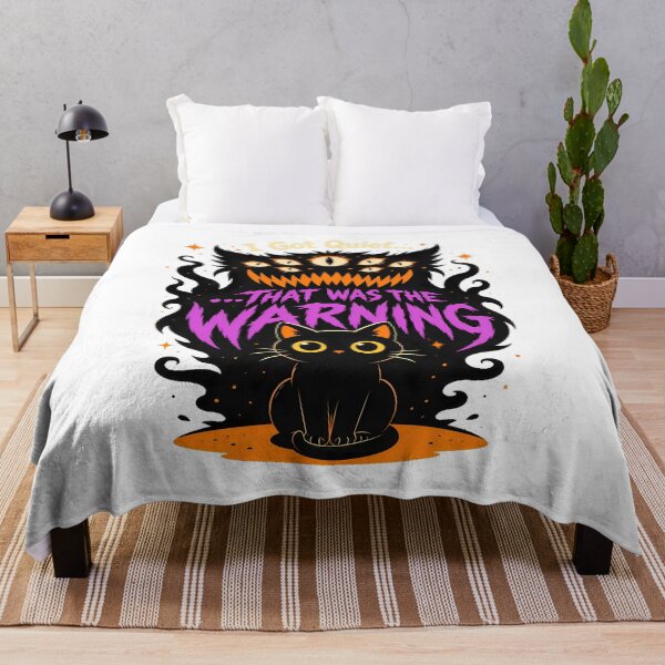 Item preview, Spooky Goth Cat Warning For Silent Introverts designed and sold by chattsuede.