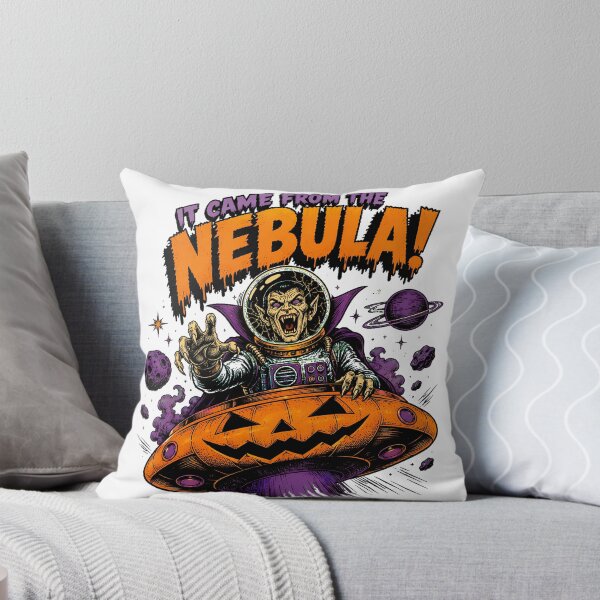 Item preview, Vampire Astronaut Pumpkin UFO Pulp Halloween Horror designed and sold by chattsuede.