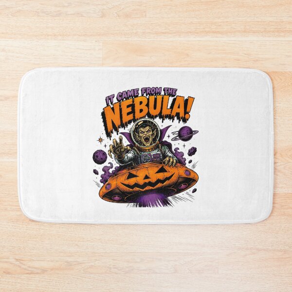 Item preview, Vampire Astronaut Pumpkin UFO Pulp Halloween Horror designed and sold by chattsuede.