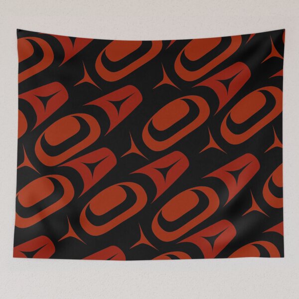 Item preview, Abstract Formline Shapes Red and Black designed and sold by Lou-ann Neel.