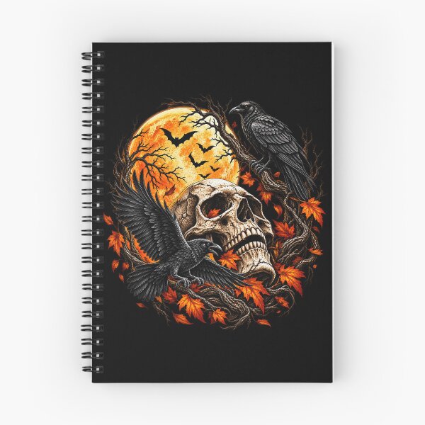 Item preview, Gothic Raven Skull – Harvest Moon Halloween & Dark Autumn Art designed and sold by JanuszJarowicz.
