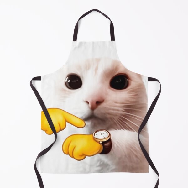 Item preview, Cat Pointing At Watch Meme designed and sold by Sharksito.