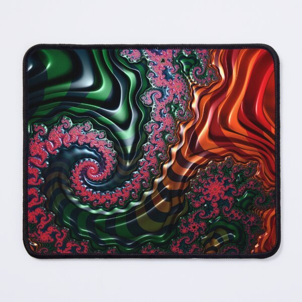 Item preview, Crimson Emerald Mandelbrot designed and sold by Yolanda Caporn Art.