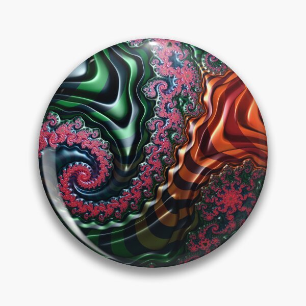 Item preview, Crimson Emerald Mandelbrot designed and sold by Yolanda Caporn Art.