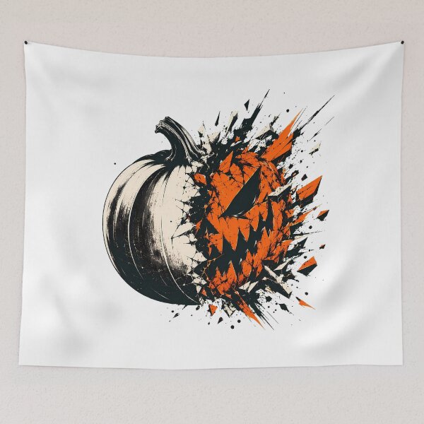 Item preview, Shattered Exploding Jack Lantern Spooky Halloween Concept designed and sold by chattsuede.