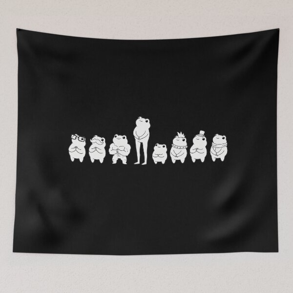 Item preview, Cute Minimalist Frog Squad Line Art Illustration designed and sold by Acrylic & Thoughts.