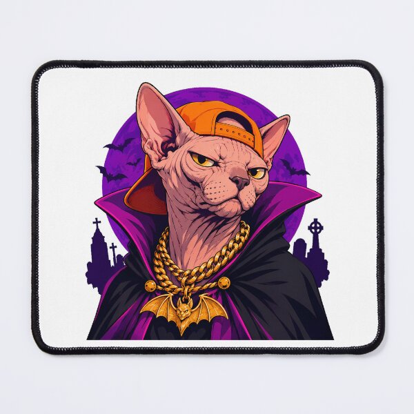 Item preview, Streetwear Vampire Sphynx Cat Gothic Halloween Mascot designed and sold by chattsuede.