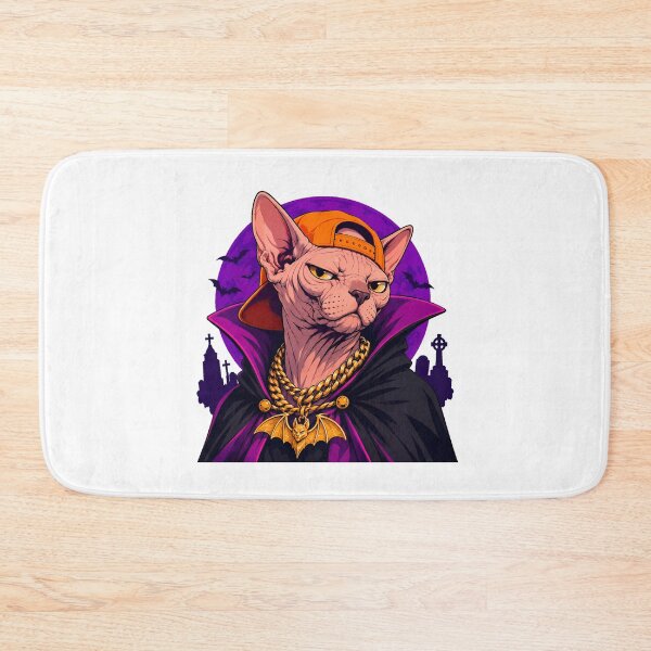 Item preview, Streetwear Vampire Sphynx Cat Gothic Halloween Mascot designed and sold by chattsuede.