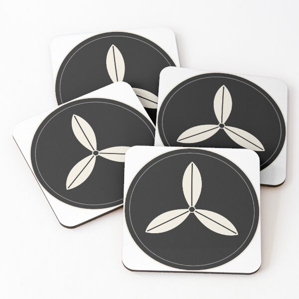 Item preview, Tokugawa Clan Crest, Mitsuba Aoi Kamon designed and sold by NihonKamonScape.