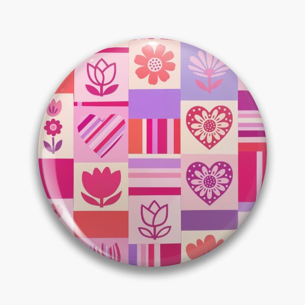 Item preview, Pink and purple floral pattern design designed and sold by Chi261.